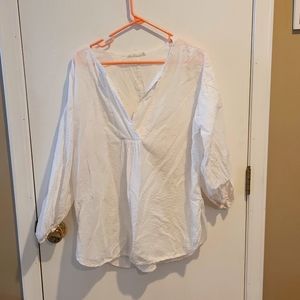 Cream confetti tunic
